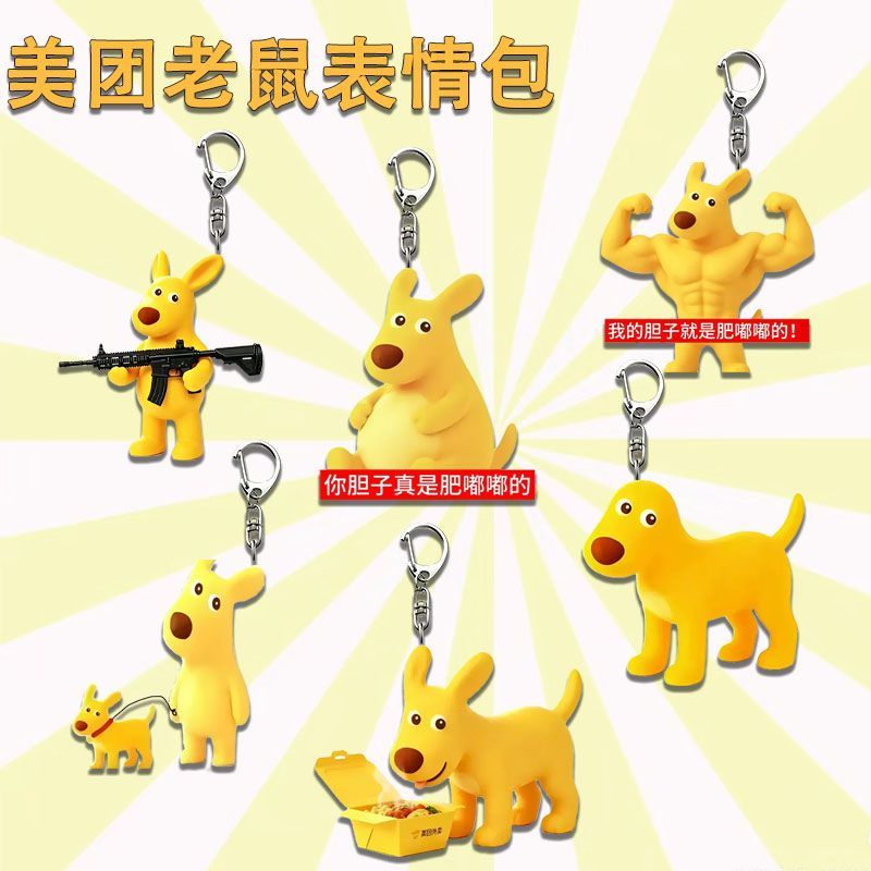爆款美团你的胆子真的是肥嘟嘟的亚克力周边钥匙扣搞怪朋友礼物