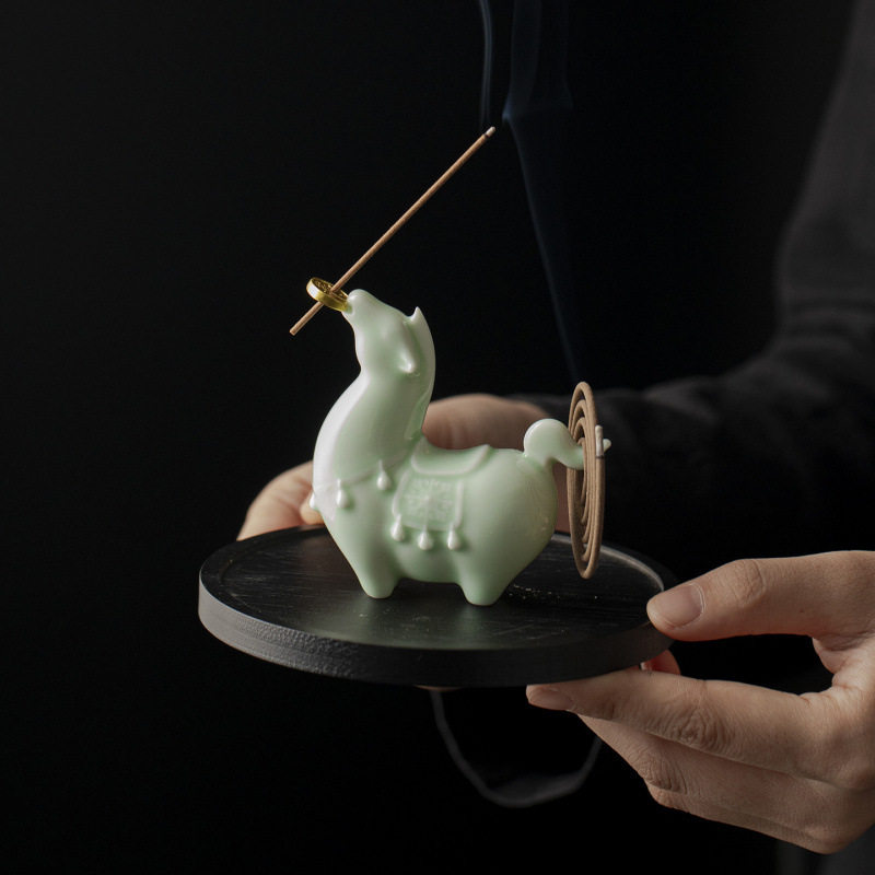 马上香插家用可爱香炉摆件创意香薰炉有钱线香陶瓷熏香茶道茶室,家居饰品,香托/香盘/香座/香插,淘宝优惠券,粉丝福利购,淘宝优惠卷