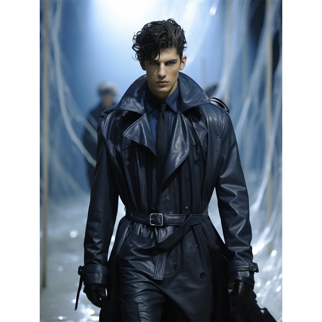 意大利绵羊皮皮衣风衣