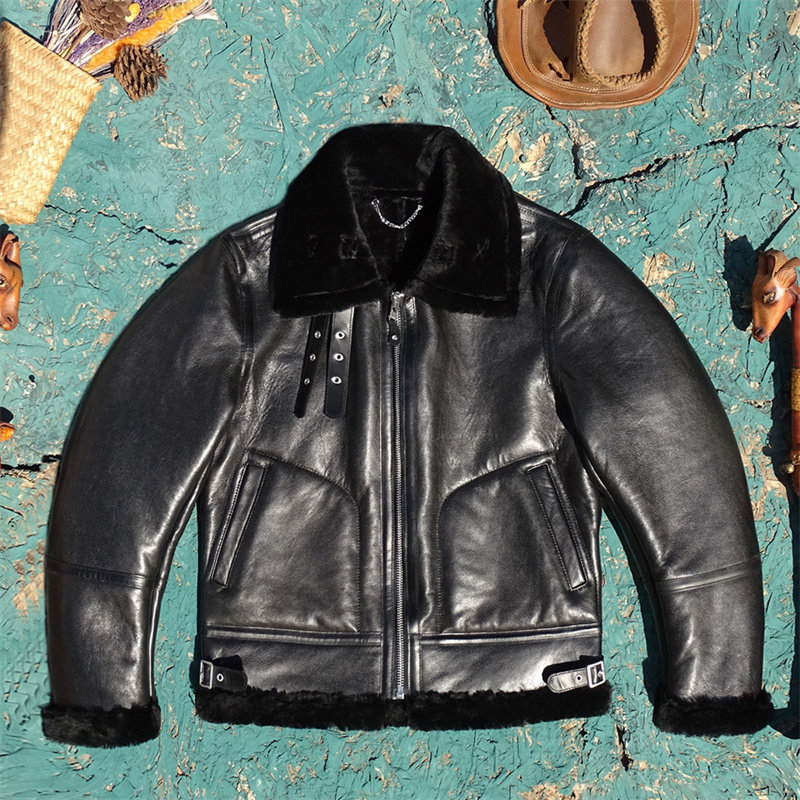 1件=2件！双层皮料贴合头层进口羊皮毛一体真皮皮衣男女B6保暖,男装,皮衣,淘宝优惠券,粉丝福利购,淘宝优惠卷
