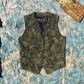 真牛皮马甲 仅100件甩卖 大迷彩多色进口磨砂牛皮真皮皮衣马甲