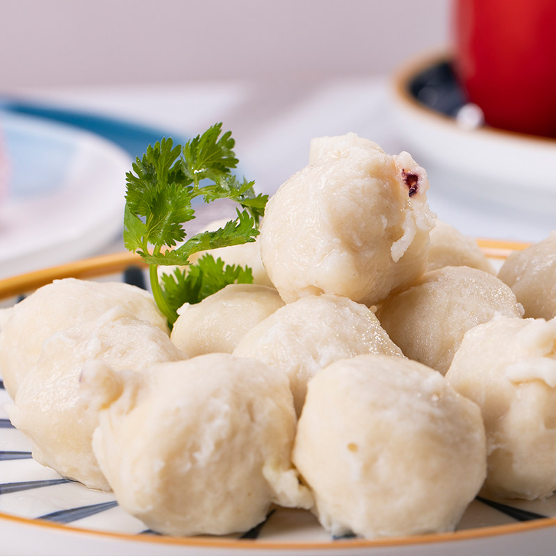 手打墨鱼丸泉州特产小吃崇武鱼卷瑞芳鱼卷火锅食材油炸串烧烧烤