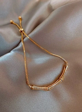 竹节手链女ins潮小众设计