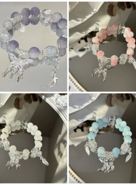 小红书同款爆裂碎花蝴蝶手串