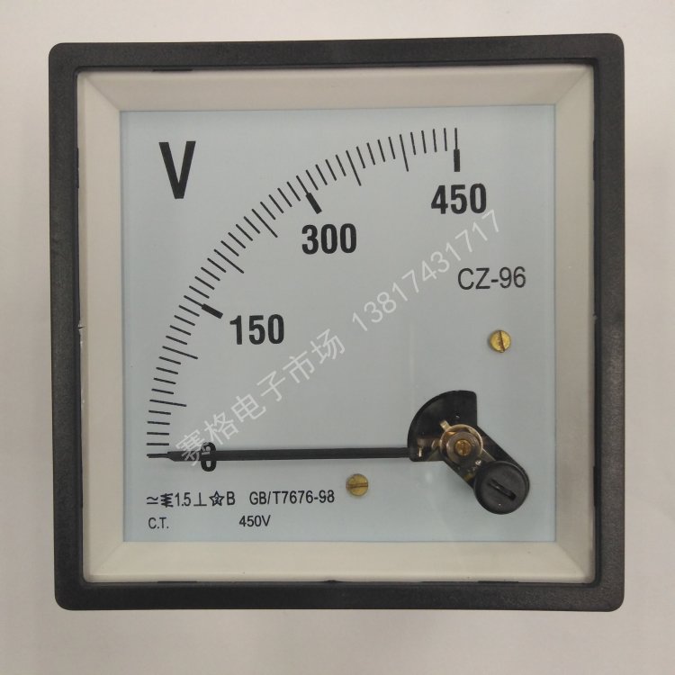 CZ-96(51L4) 500V  450V 指针式交流 电压表 开关柜表 CZ-96 450V