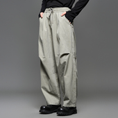 宽松直筒阔腿裤 高品质 高级感洗水通勤弯刀裤 男士 日系复古工装 裤