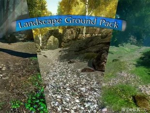 Pack U3D资源 Ground Landscape 1.2 地面材质纹理资源包