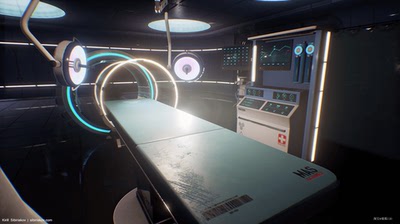 UE4 虚幻4 Modular Sci-Fi Hospital 4.14 科幻风格医院场景模型