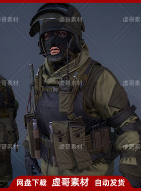 UE4UE5模型 Character Factory Vol 3 RuSpecial 特种部队士兵