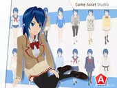 卡通人物模型 Aoi Character U3D模型 Pack v3.5.2