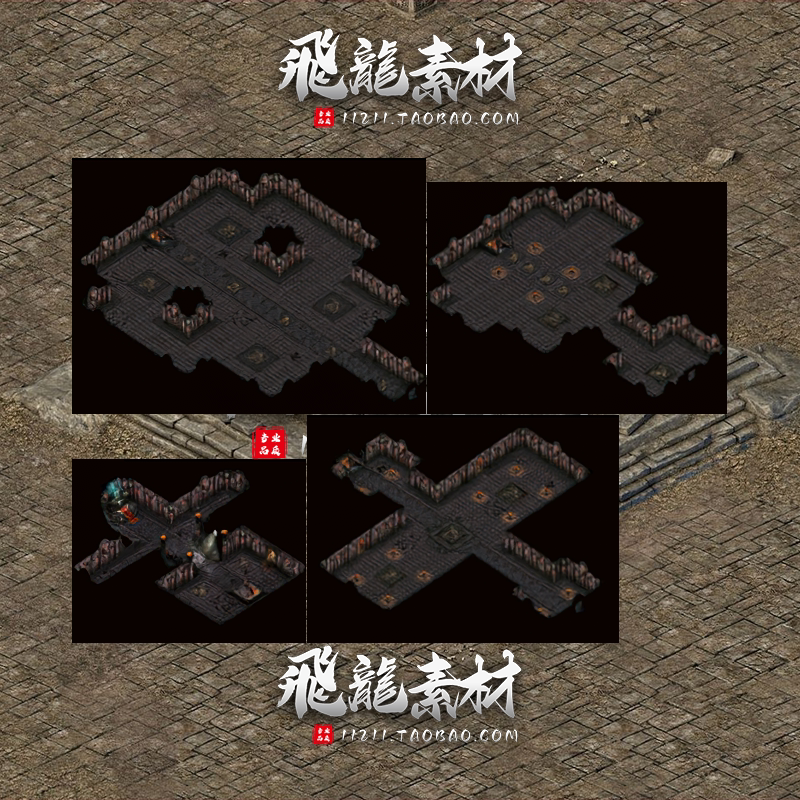 传奇地图素材恶魔地狱1-4层