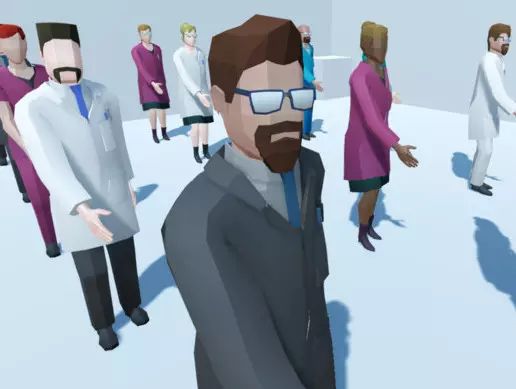 U3D医生低边人形角色 Low Poly Hospital People 1.3