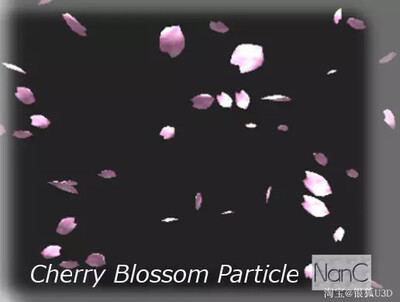 Cherry Blossom Petal Particle draft - 樱花瓣飘落特效 U3D特效