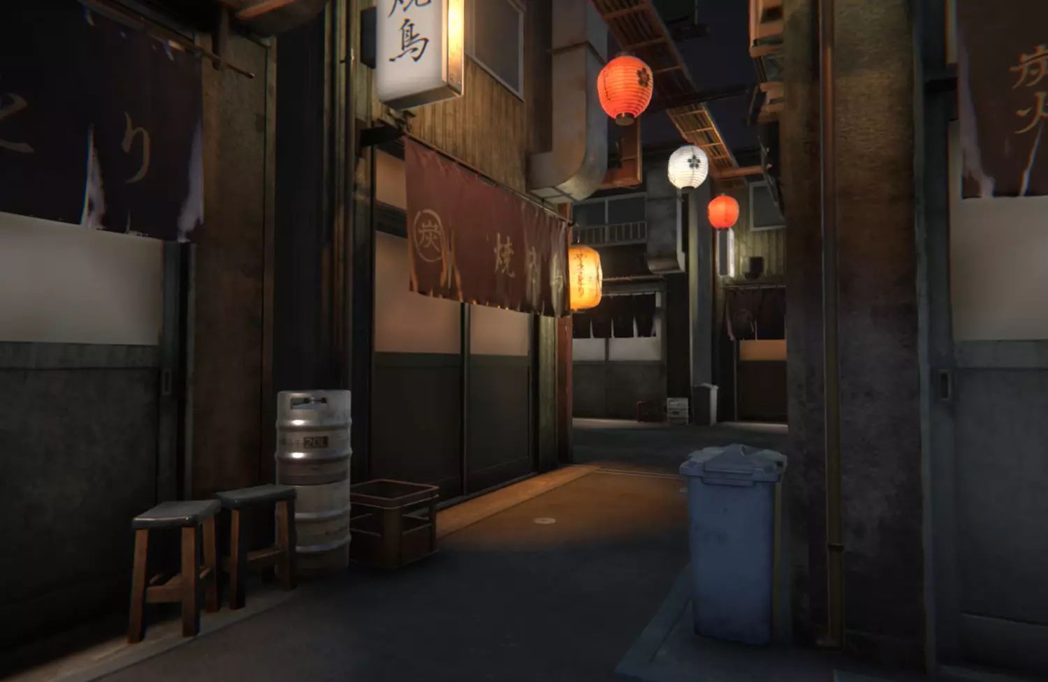 U3D 日式风格场景 Japanese Alley 1.0 同步更新