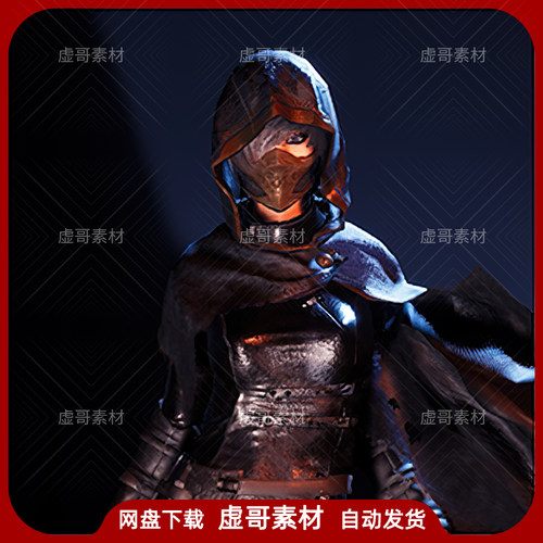 UE4UE5模型 Ghost Lady S1 Assassin 幽灵女刺客带换装含动画模型
