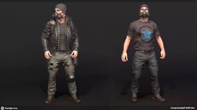 U3D角色 末日生存 Survival Hero Modular1.0