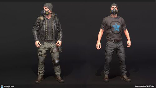 U3D角色 末日生存 Survival Hero Modular1.0