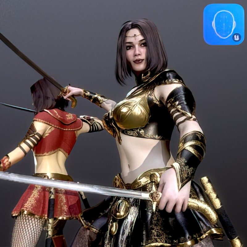 ue4人物模型 女刺客 woman assassin 4.18, 4.27, 5.