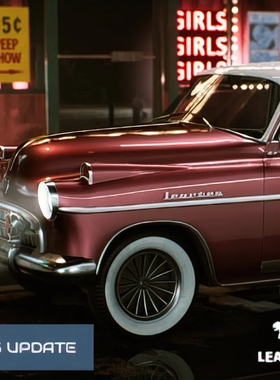 UE5 经典汽车模型 Classic Car 03 / Driveable / Functional