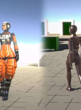 U3D模型 女性角色动作 Female Movement Animset Pro v1.1