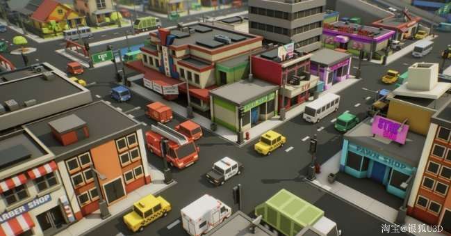 UE4 虚幻4  Simple Town 4.15简单城镇