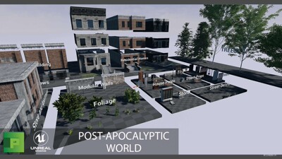 UE4 Post Apocalyptic World 4.16 虚幻4中世纪码头后世界末日