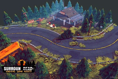 U3D资源 卡通房屋 SurrounDead - Survival Game Assets v3.5.2