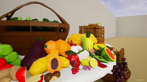 UE4 虚幻4 Low Poly Fruits and Vegetables 低聚水果蔬菜资源包