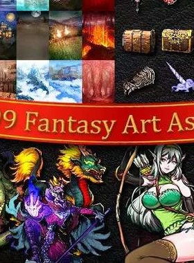 U3D资源 幻想风卡牌角色素材 Fantasy Art Assets Full Pack 1.0