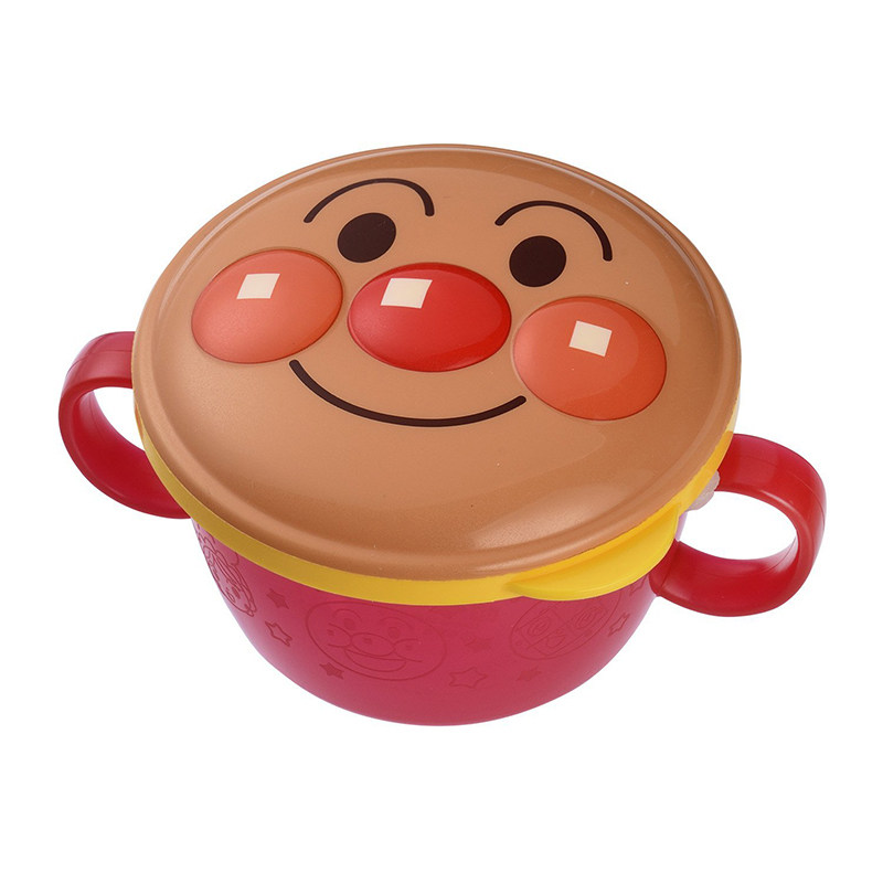 现货日本面包超人儿童餐具零食盒碗防漏泼洒双耳杯带盖宝宝餐具碗