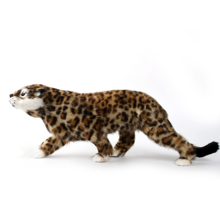金钱豹摆件模型招财仿真动物猎豹玩具客厅桌面饰品摆设工艺品豹子