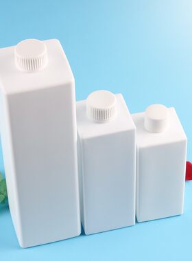 500MLHDPE大容量按压式方形密封带盖化工瓶白色光触媒塑料空瓶