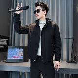 MF103-P138控178冬季社会小伙加厚保暖立领棉衣棉服外套黑色1，男装棉衣，电商A220