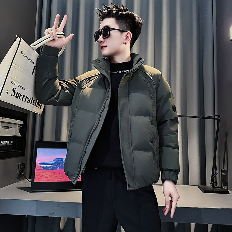 MF83-P138控178冬季社会小伙加厚保暖立领棉衣棉服外套咖色1,男装棉衣,电商A220