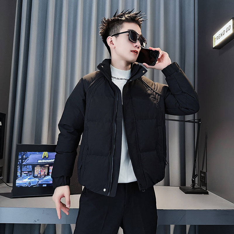 MF83-P138控178冬季社会小伙加厚保暖立领棉衣棉服外套黑色2,男装棉衣,电商A220