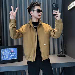 SJ166-P108 控148 社会小伙加棉夹克外套精神小伙男潮店主风黑色2图片
