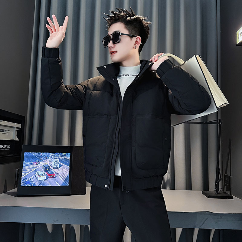 MF95-P138控188冬季社会小伙加厚保暖立领棉衣棉服外套咖色1,男装棉衣,电商A220