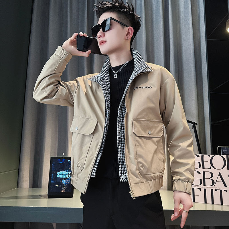 SJ73-P108 控148 社会小伙夹克外套男潮店主风上衣 卡1图片