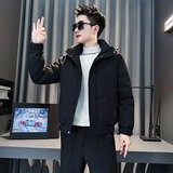 MF107-P138 控178 冬季社会小伙加厚保暖棉衣棉服连帽外套 黑色2,男装棉衣,电商A220, MF107-P138 控178 冬季社会小伙加厚保暖棉衣棉服连帽外套 黑色2,男装棉衣,电商A220,