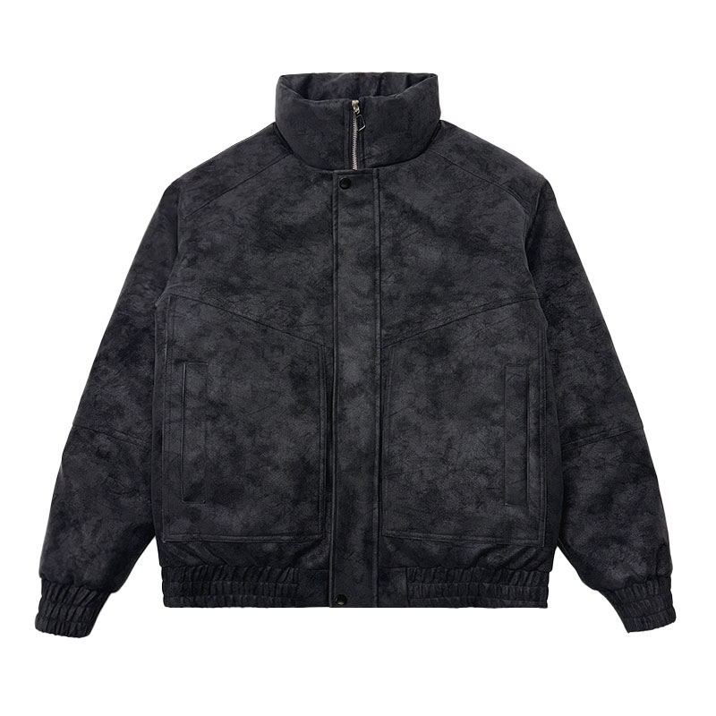 MF100-P138控178冬季皮棉袄加厚保暖立领棉服外套咖色1,男装棉衣,电商A220