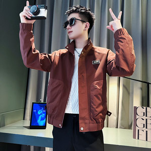 SJ88-P98 控138 社会小伙夹克外套男潮店主风上衣 红1图片