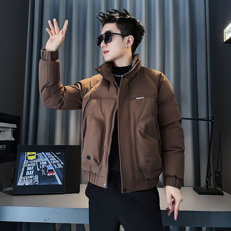 MF86-P138控178冬季社会小伙加厚保暖立领棉衣棉服外套黑色1,男装棉衣,电商A220