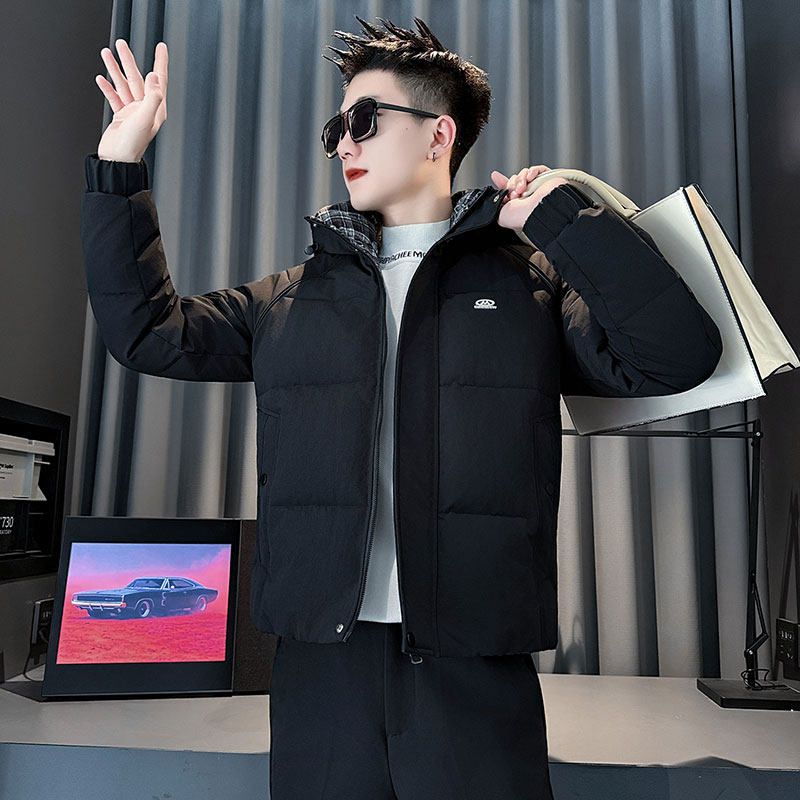 MF105-P138控178冬季社会小伙加厚保暖棉衣棉服连帽外套咖色1,男装棉衣,电商A220