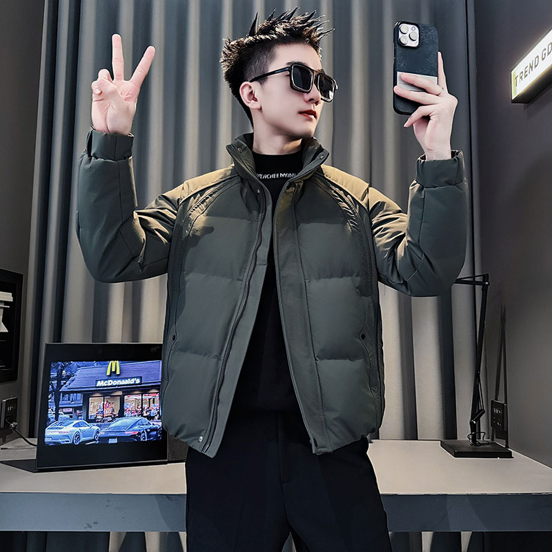 MF83-P138控178冬季社会小伙加厚保暖立领棉衣棉服外套黑色1,男装棉衣,电商A220