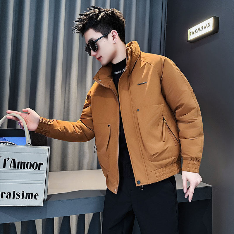 MF108-P138控178冬季社会小伙加厚保暖立领棉衣棉服外套黄色1，男装棉衣，电商A220