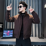 MF106-P138控178冬季社会小伙加厚保暖立领棉衣棉服外套暗红色1，男装棉衣，电商A220