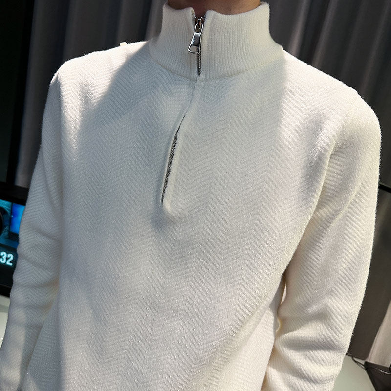 SM74-P68控98社会小伙店主风男潮毛衣针织衫灰2,男装针织衫/毛衣,电商A220