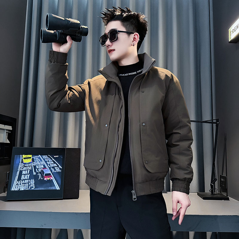 MF93-P138控188冬季社会小伙加厚保暖立领棉衣棉服外套绿色2,男装棉衣,电商A220