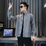 SM100-P88 控118 社会小伙店主风男潮毛衣针织衫 灰1,男装针织衫/毛衣,电商A220, SM100-P88 控118 社会小伙店主风男潮毛衣针织衫 灰1,男装针织衫/毛衣,电商A220,