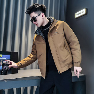 MF99-P138 控178 冬季社会小伙加厚保暖立领棉衣棉服外套 黄色2，男装棉衣，电商A220